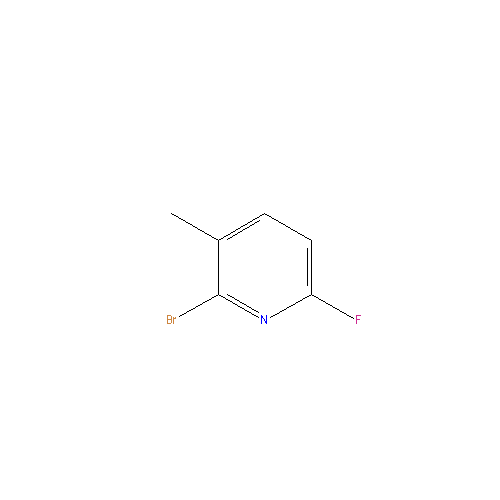 Chemical structure of 2-Bromo-6-fluoro-3-methylpyridine