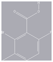 Chemical structure of 2-Bromo-6-fluoro-3-methylbenzoic acid