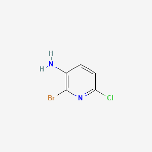 Chemical structure of 2-Bromo-6-chloropyridin-3-amine
