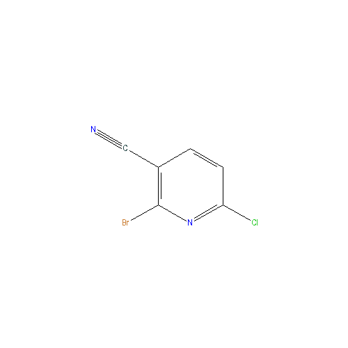 Chemical structure of 2-Bromo-6-chloronicotinonitrile