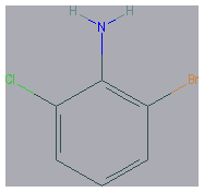 Chemical structure of 2-Bromo-6-chloroaniline