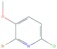 Chemical structure of 2-Bromo-6-chloro-3-methoxypyridine