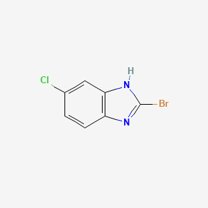 Chemical structure of 2-Bromo-6-chloro-1H-benzo[d]imidazole
