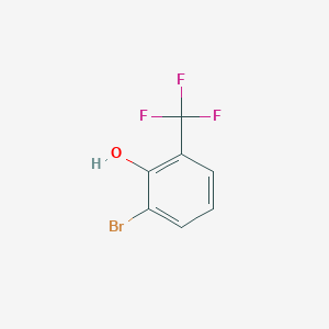 Chemical structure of 2-Bromo-6-(trifluoromethyl)phenol