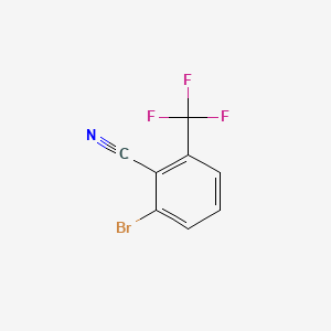 Chemical structure of 2-Bromo-6-(trifluoromethyl)benzonitrile