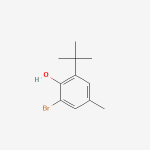 Chemical structure of 2-Bromo-4-methyl-6-tert-butylphenol