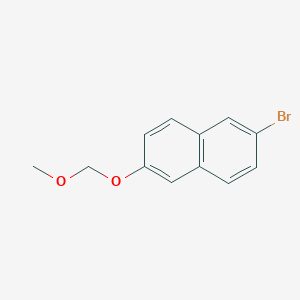 Chemical structure of 2-Bromo-6-(methoxymethoxy)naphthalene