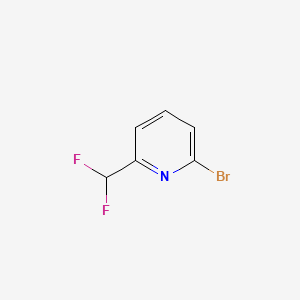 Chemical structure of 2-Bromo-6-(difluoromethyl)pyridine