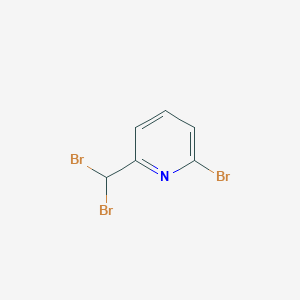 Chemical structure of 2-Bromo-6-(dibromomethyl)pyridine