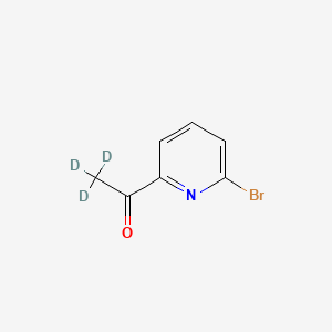 Chemical structure of 2-Bromo-6-(acetyl-d3)-pyridine