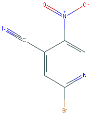 Chemical structure of 2-Bromo-5-nitroisonicotinonitrile
