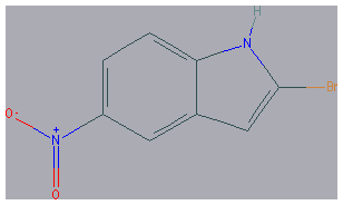 Chemical structure of 2-Bromo-5-nitro-1H-indole