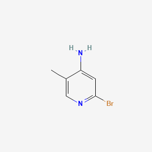 Chemical structure of 2-bromo-5-methylpyridin-4-amine
