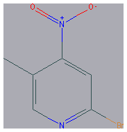 Chemical structure of 2-Bromo-5-methyl-4-nitropyridine