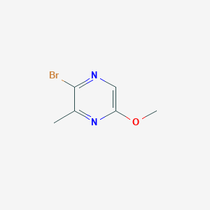 Chemical structure of 2-Bromo-5-methoxy-3-methylpyrazine