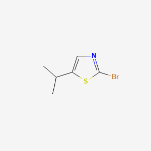 Chemical structure of 2-Bromo-5-isopropylthiazole