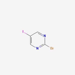 Chemical structure of 2-Bromo-5-iodopyrimidine