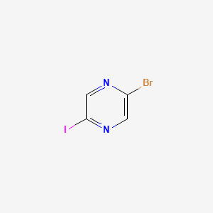 Chemical structure of 2-Bromo-5-iodopyrazine