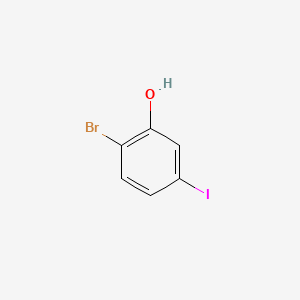 Chemical structure of 2-Bromo-5-iodophenol