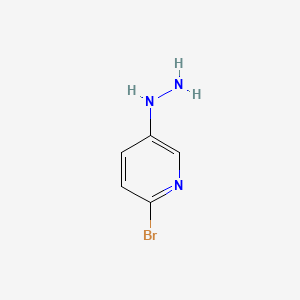 Chemical structure of 2-Bromo-5-hydrazinylpyridine