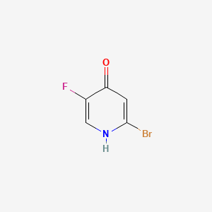Chemical structure of 2-bromo-5-fluoropyridin-4-ol