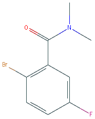 Chemical structure of 2-Bromo-5-fluoro-N,N-dimethylbenzamide