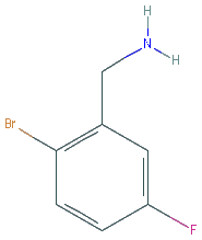 Chemical structure of 2-Bromo-5-fluorobenzylamine