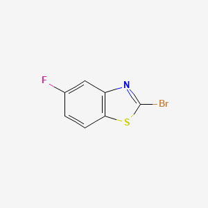 Chemical structure of 2-Bromo-5-fluorobenzo[d]thiazole