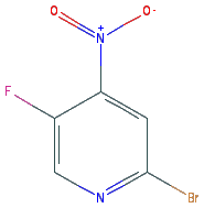 Chemical structure of 2-Bromo-5-fluoro-4-nitropyridine