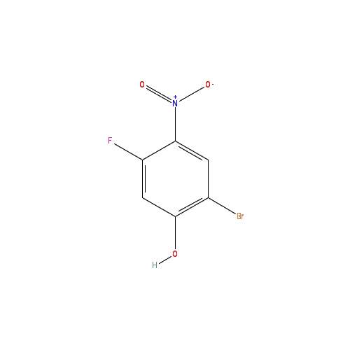 Chemical structure of 2-Bromo-5-fluoro-4-nitrophenol