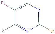 Chemical structure of 2-Bromo-5-fluoro-4-methylpyrimidine