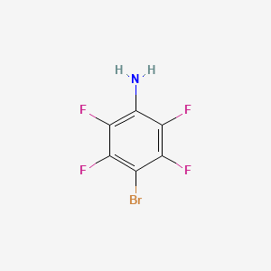 Chemical structure of 2-Bromo-5-fluoro-4-(trifluoromethyl)pyridine