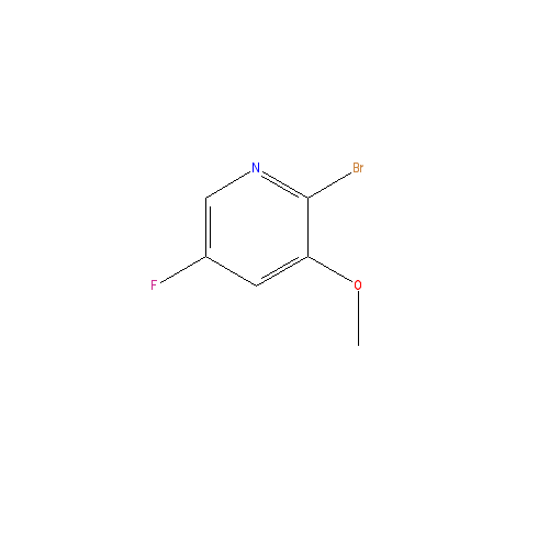 Chemical structure of 2-Bromo-5-fluoro-3-methoxypyridine