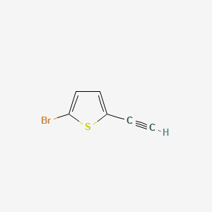 Chemical structure of 2-Bromo-5-ethynylthiophene