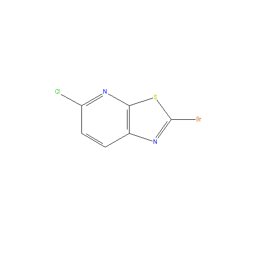 Chemical structure of 2-Bromo-5-chlorothiazolo[4,5-b]pyridine