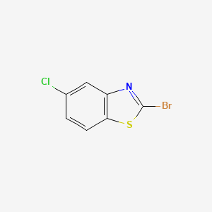 Chemical structure of 2-Bromo-5-chlorobenzo[d]thiazole