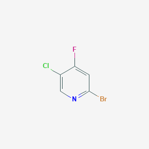 Chemical structure of 2-Bromo-5-chloro-4-fluoropyridine