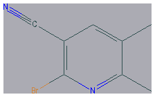 Chemical structure of 2-Bromo-5,6-dimethylnicotinonitrile