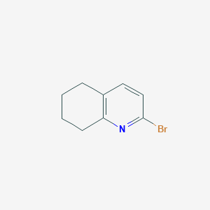 Chemical structure of 2-Bromo-5,6,7,8-tetrahydroquinoline