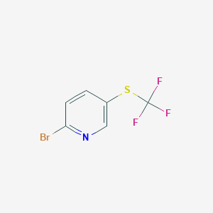 Chemical structure of 2-Bromo-5-(trifluoromethylthio)pyridine