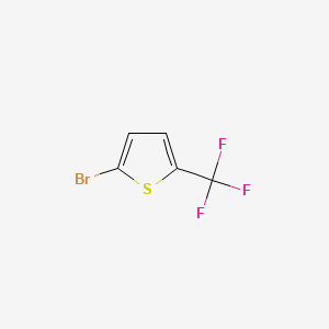 Chemical structure of 2-Bromo-5-(trifluoromethyl)thiophene