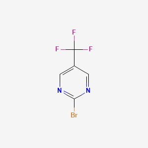 Chemical structure of 2-Bromo-5-(trifluoromethyl)pyrimidine