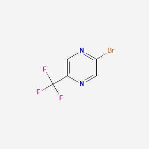 Chemical structure of 2-Bromo-5-(trifluoromethyl)pyrazine