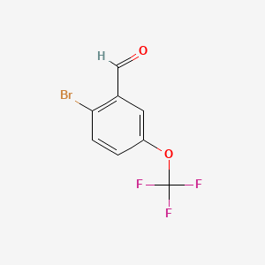 Chemical structure of 2-Bromo-5-(trifluoromethoxy)benzaldehyde