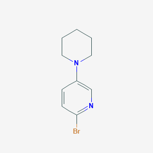 Chemical structure of 2-Bromo-5-(piperidin-1-yl)pyridine