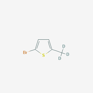 Chemical structure of 2-Bromo-5-(methyl-d3)-thiophene