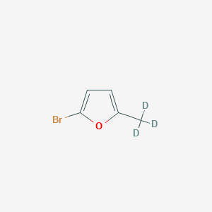 Chemical structure of 2-Bromo-5-(methyl-d3)-furan