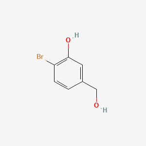 Chemical structure of 2-Bromo-5-(Hydroxymethyl)Phenol
