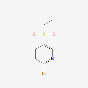 Chemical structure of 2-Bromo-5-(ethylsulfonyl)pyridine