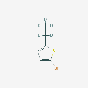 Chemical structure of 2-Bromo-5-(ethyl-d5)thiophene